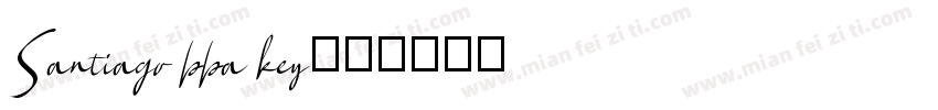 Santiago bba key字体转换